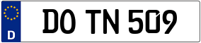 Trailer License Plate